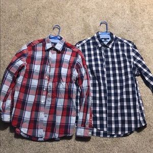 Red/Navy/White Tommy Hilfiger dress shirts